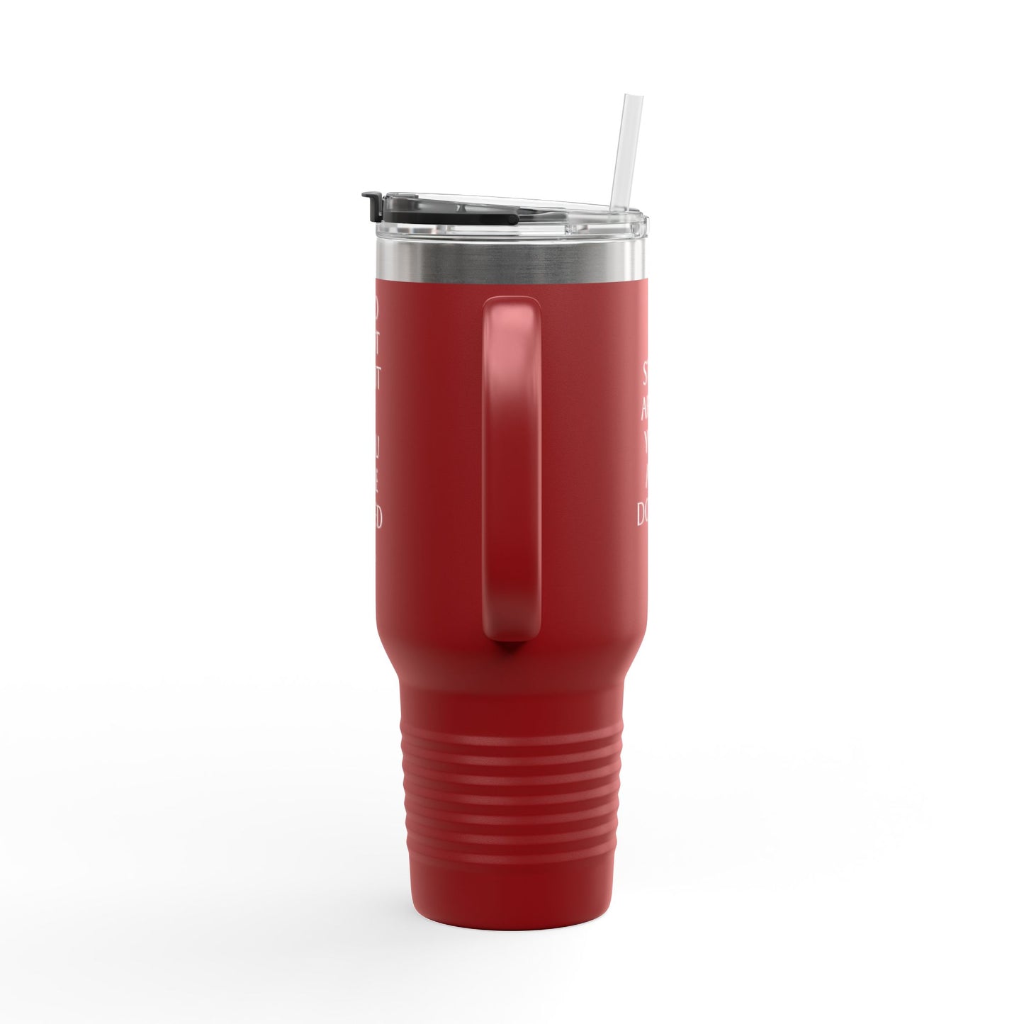 Insulated Travel Mug with Straw - 40oz