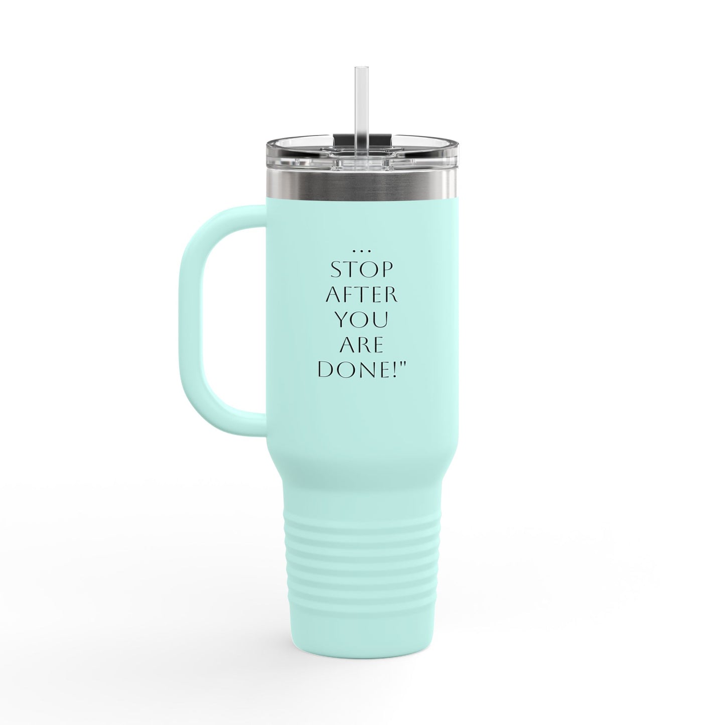Insulated Travel Mug with Straw - 40oz