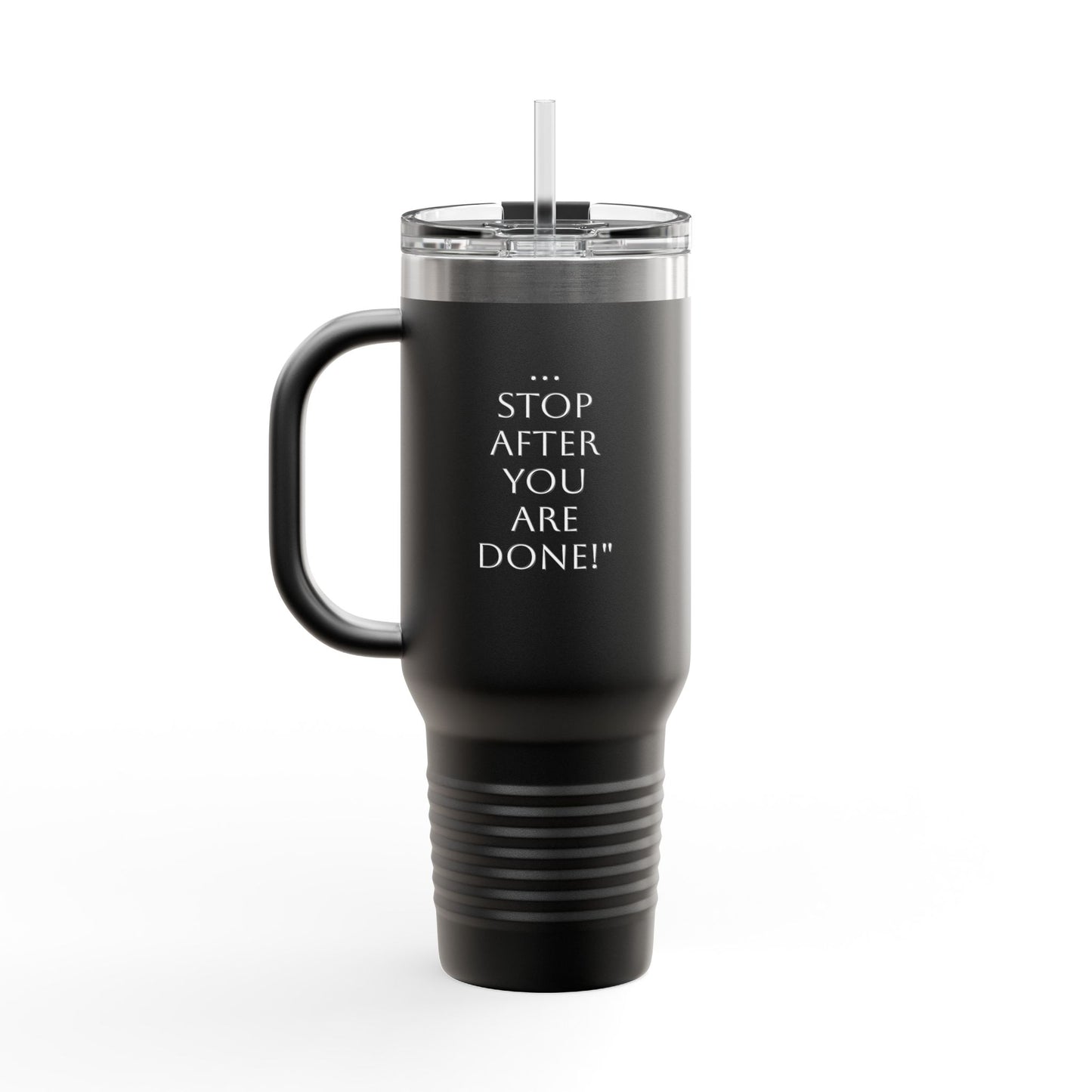 Insulated Travel Mug with Straw - 40oz