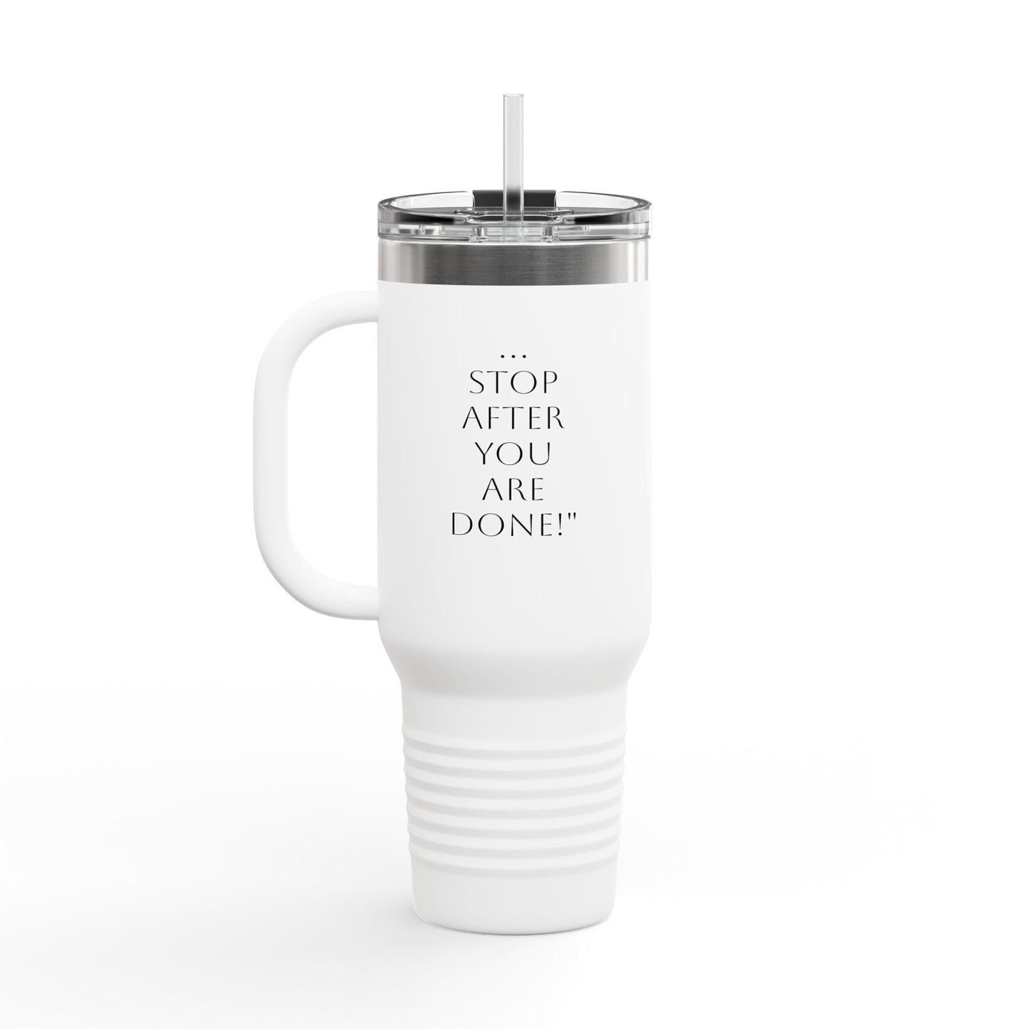 Insulated Travel Mug with Straw - 40oz