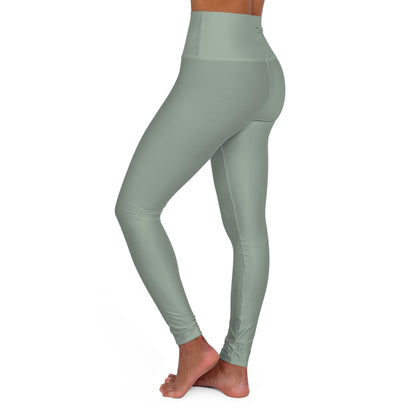 High-Waisted Sage Yoga Leggings — Comfortable All-Day Activewear
