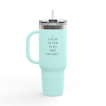 Insulated Travel Mug with Straw - 40oz