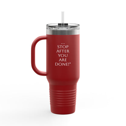 Insulated Travel Mug with Straw - 40oz