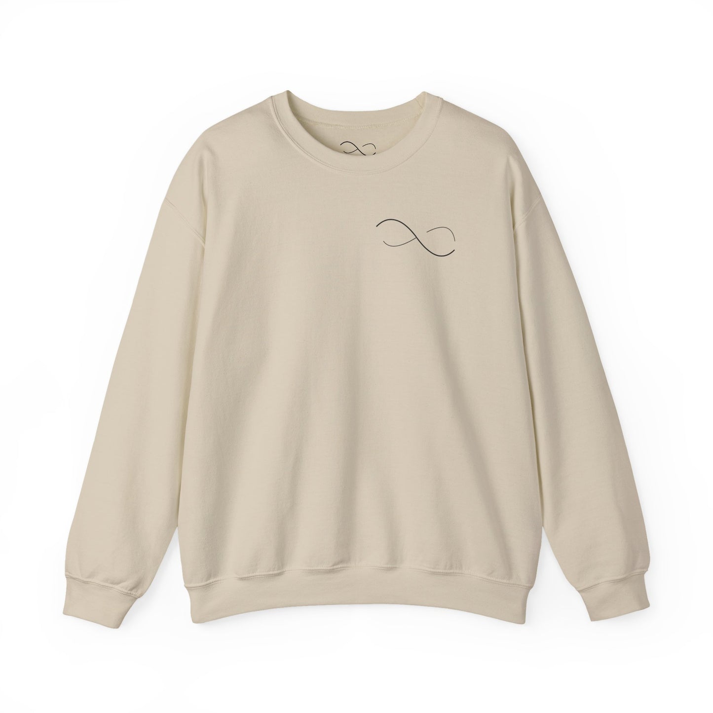 Limitless Crewneck Sweatshirt — Minimal Infinity Logo