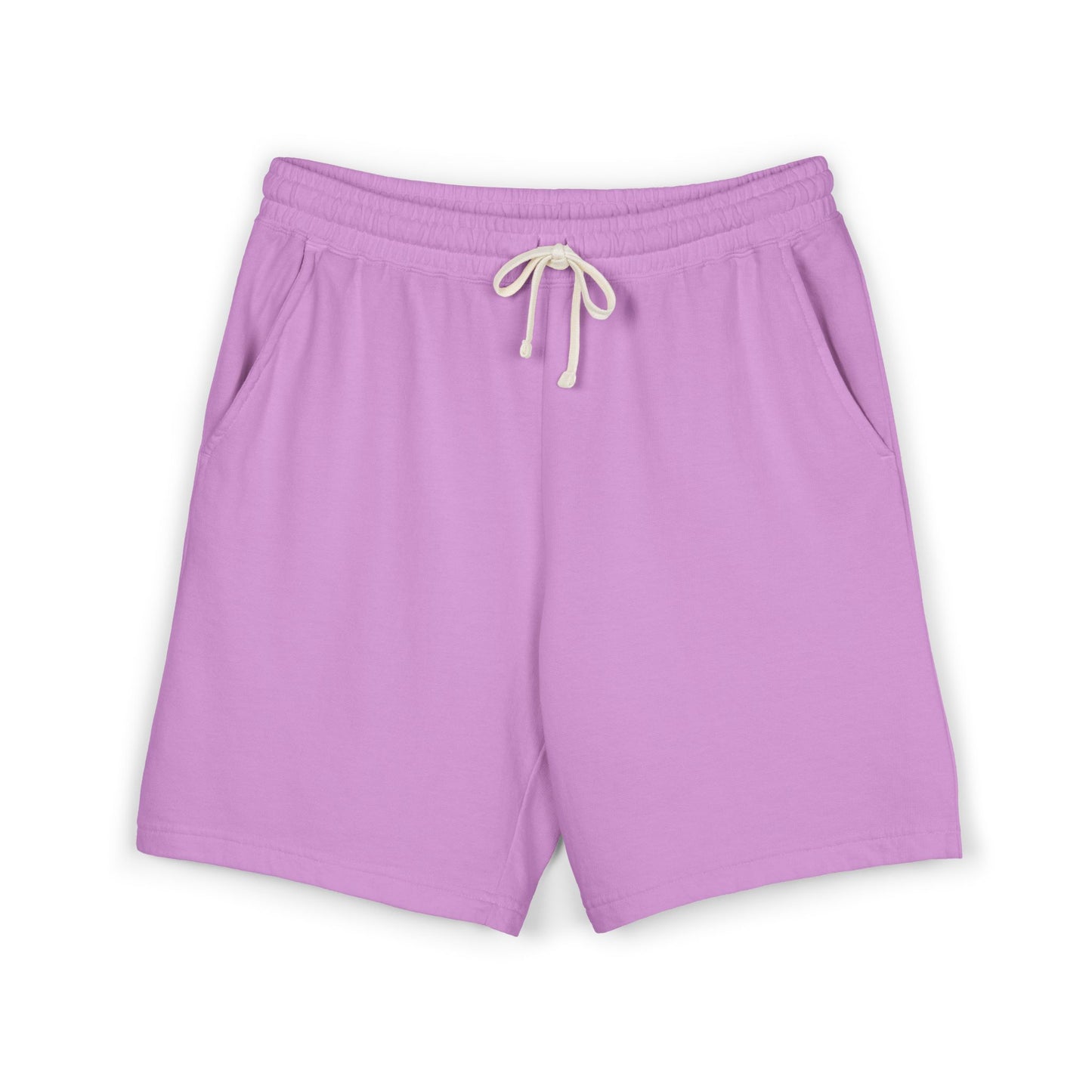 Lightweight Garment-Dyed Fleece Sweat Shorts — Casual Lounge & Everyday Comfort