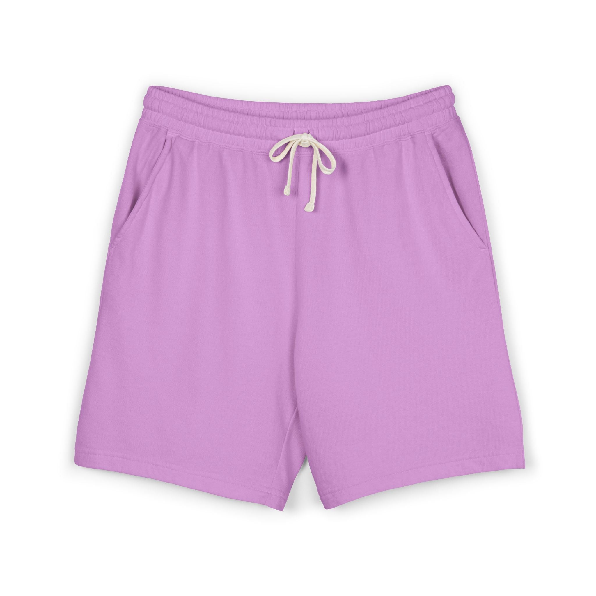 Lightweight Garment-Dyed Fleece Sweat Shorts — Casual Lounge & Everyday Comfort
