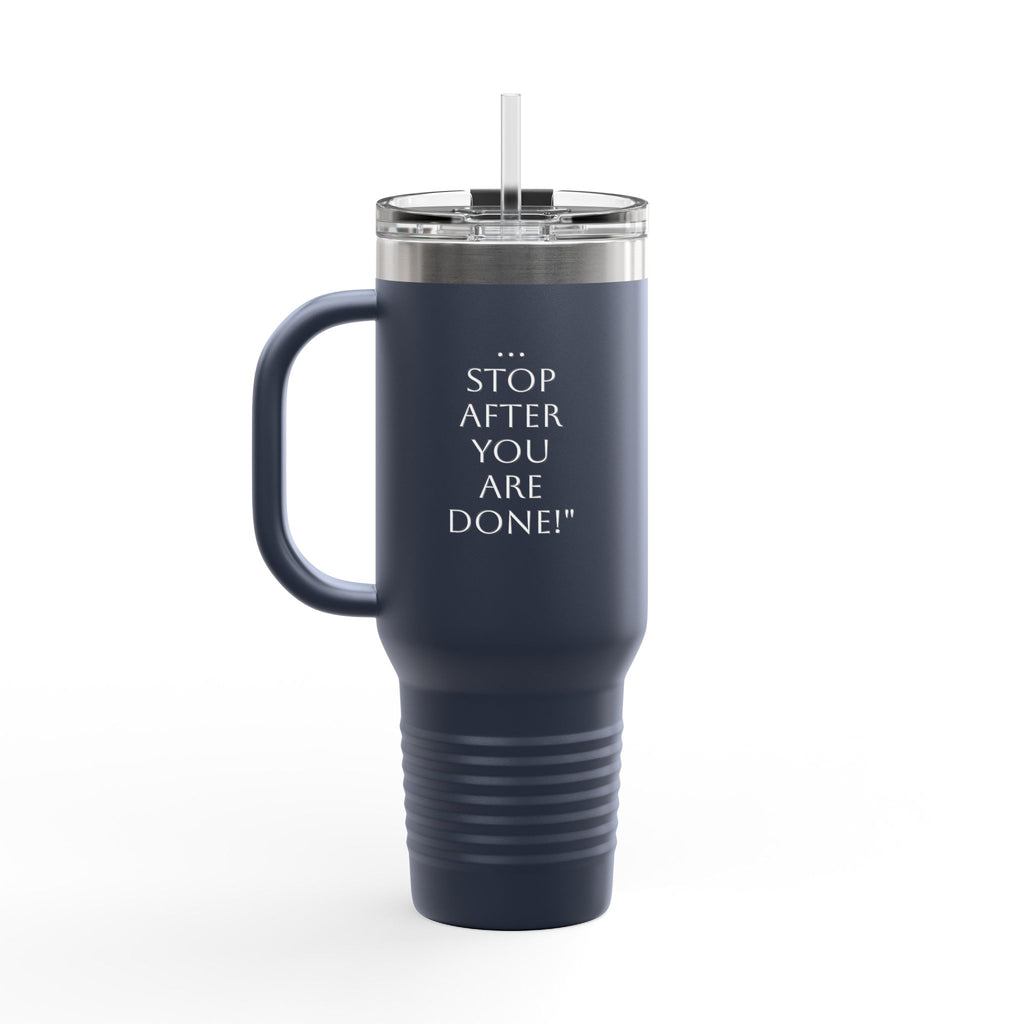 Insulated Travel Mug with Straw - 40oz