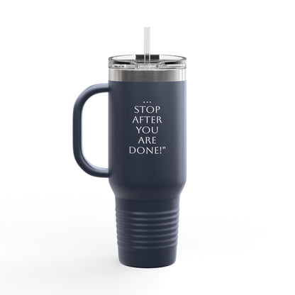 Insulated Travel Mug with Straw - 40oz