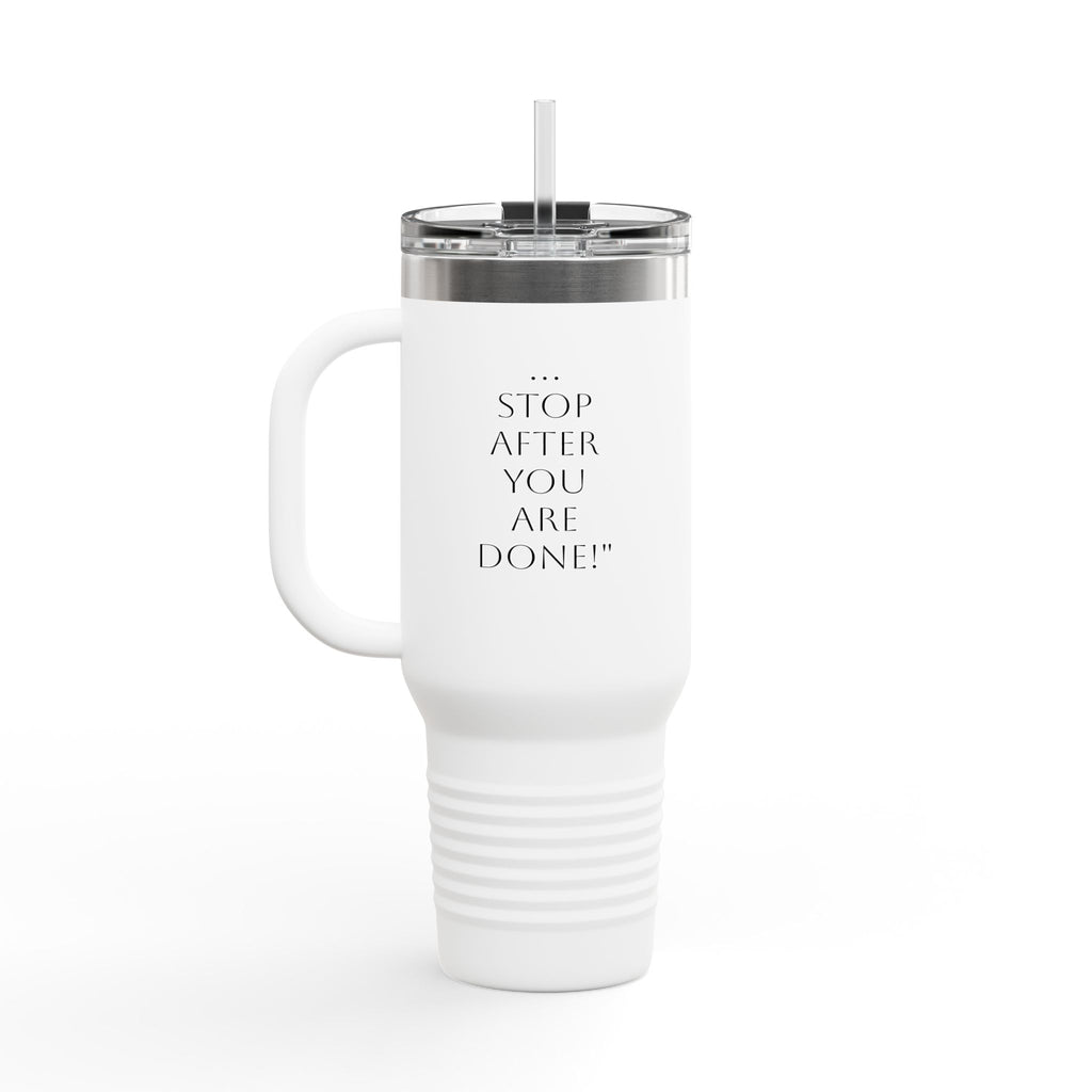 Insulated Travel Mug with Straw - 40oz
