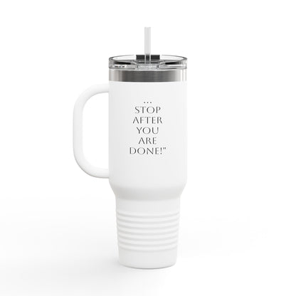 Insulated Travel Mug with Straw - 40oz