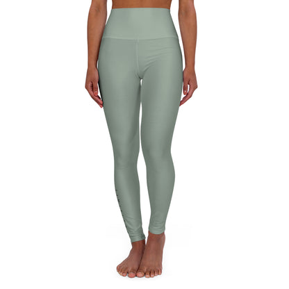 High-Waisted Sage Yoga Leggings — Comfortable All-Day Activewear