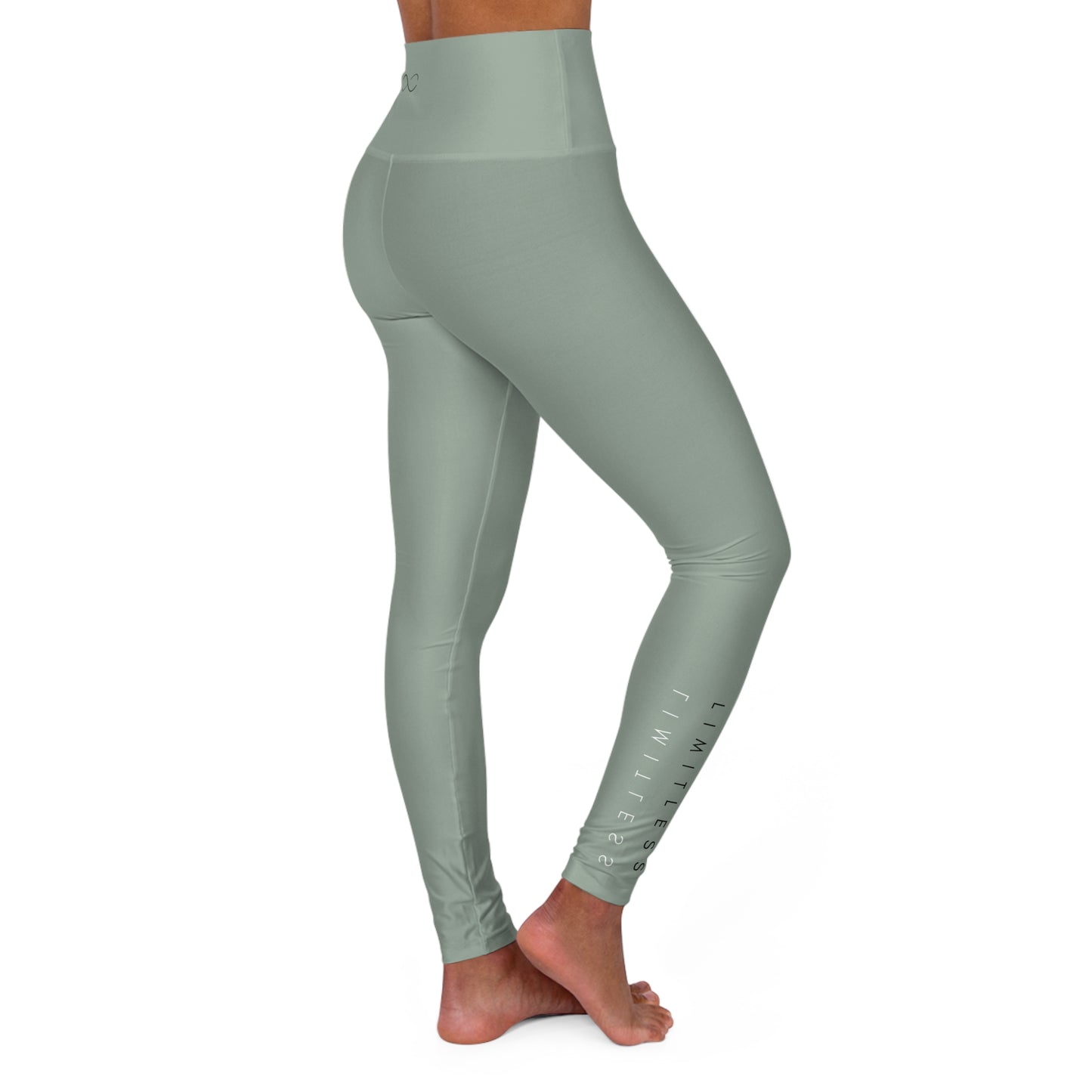 High-Waisted Sage Yoga Leggings — Comfortable All-Day Activewear