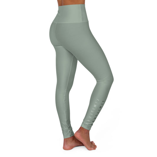 High-Waisted Sage Yoga Leggings — Comfortable All-Day Activewear