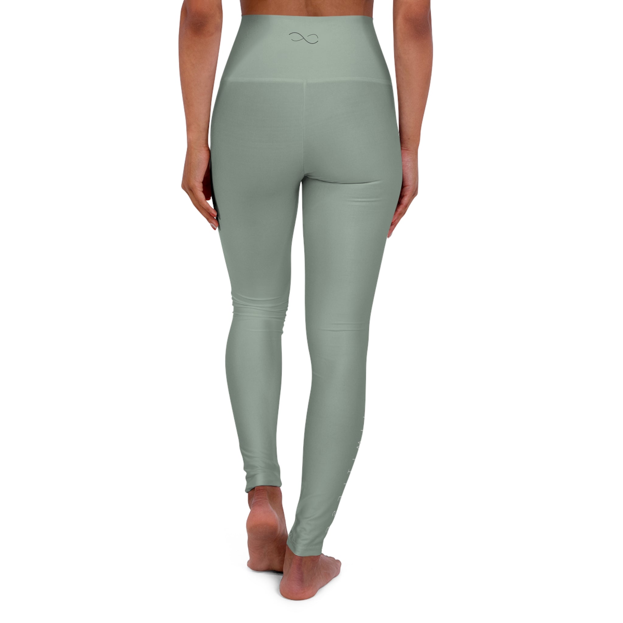 High-Waisted Sage Yoga Leggings — Comfortable All-Day Activewear