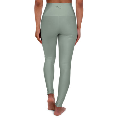 High-Waisted Sage Yoga Leggings — Comfortable All-Day Activewear
