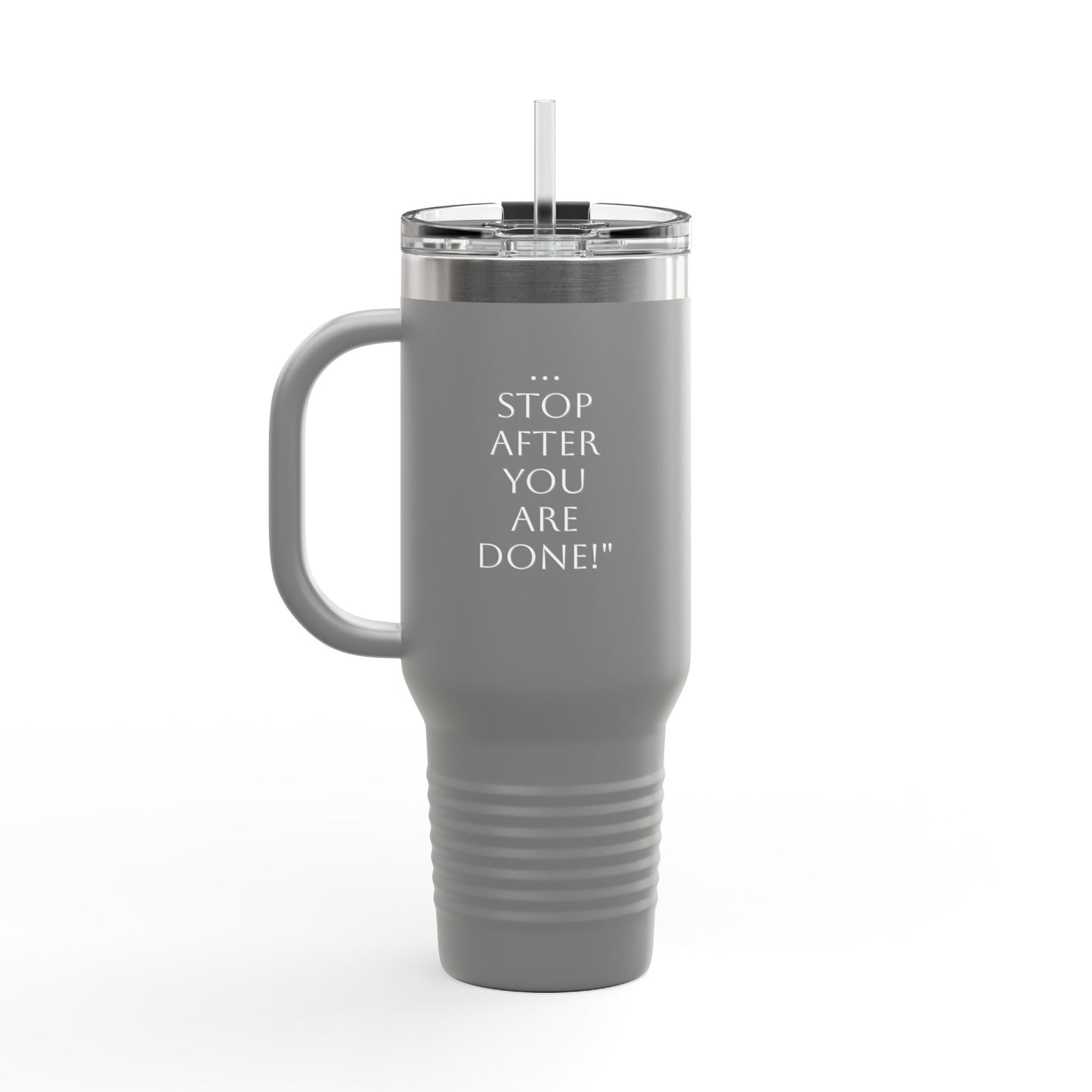 Insulated Travel Mug with Straw - 40oz