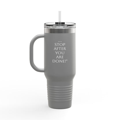 Insulated Travel Mug with Straw - 40oz