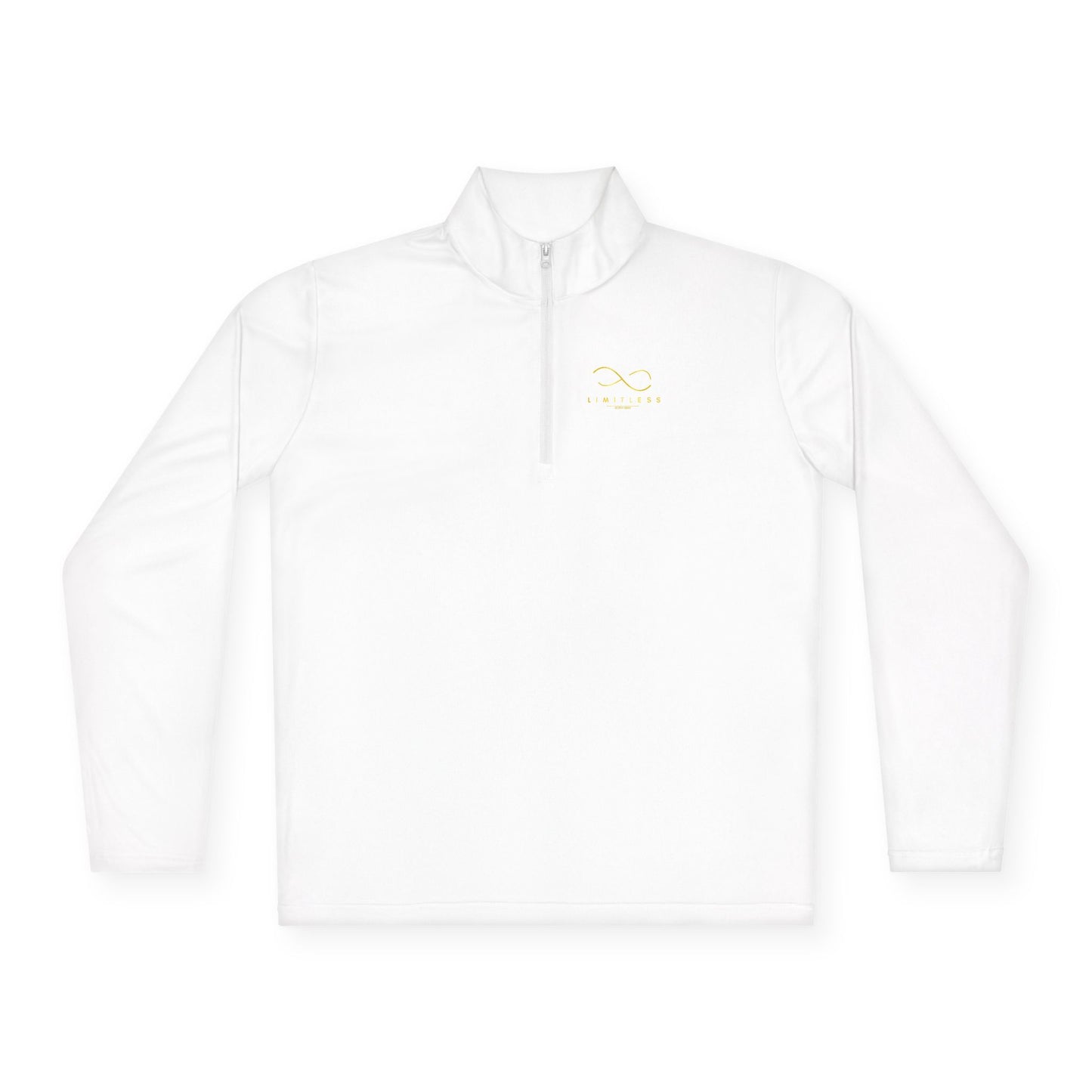 Minimal Gold Wave Quarter-Zip Pullover
