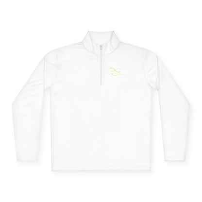 Minimal Gold Wave Quarter-Zip Pullover