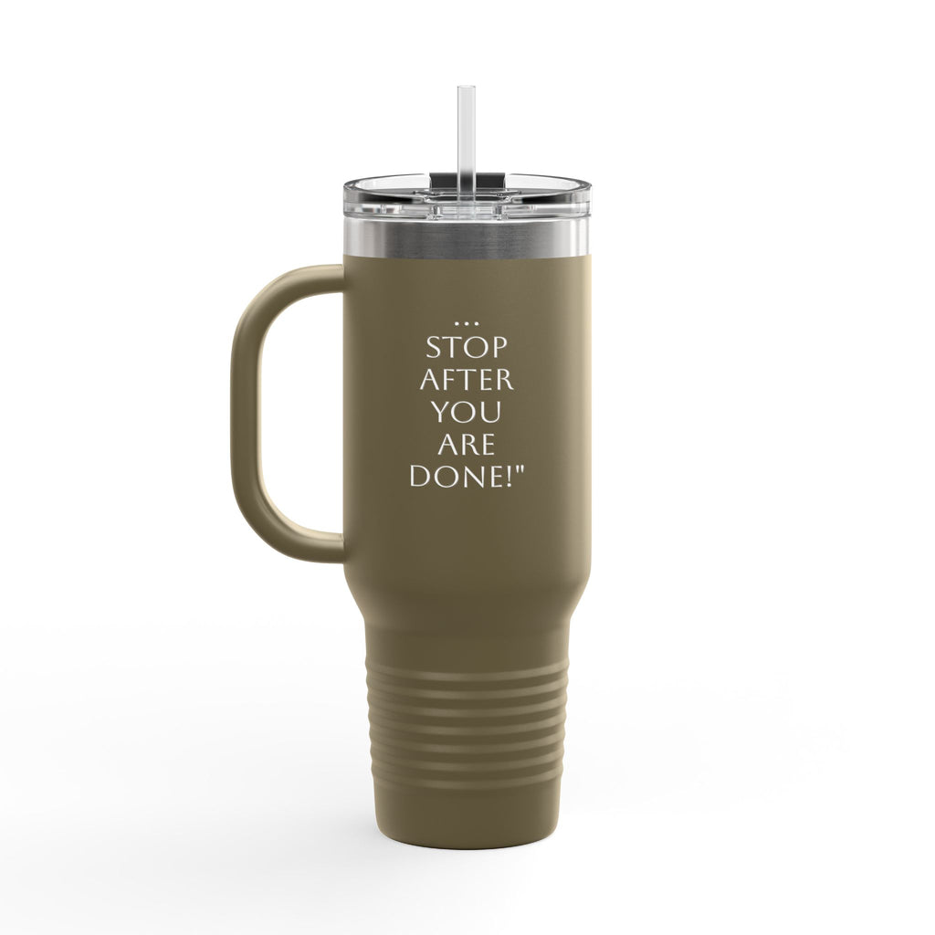 Insulated Travel Mug with Straw - 40oz